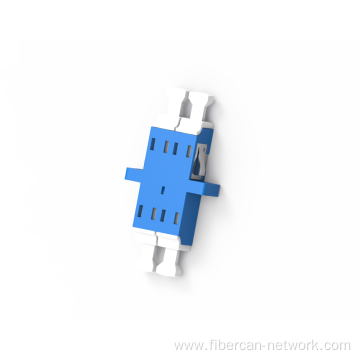 LC Duplex Fiber Optic Adaptor With Flange With Shutter